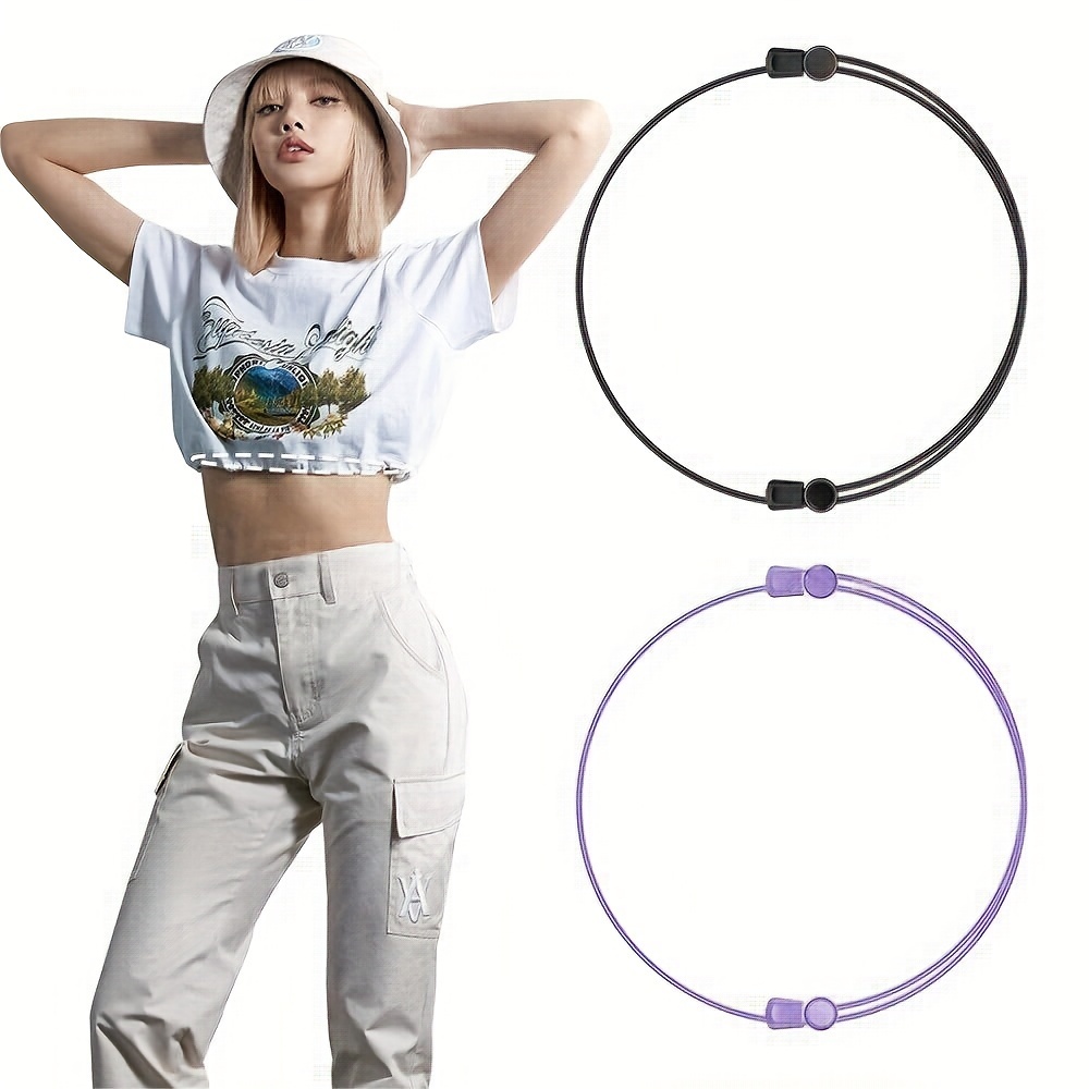 1PC Fashion Belt Crop Tuck Band Adjustable Elastic Strap Flexible Shirt  Tucking Tool Clothing Accessories