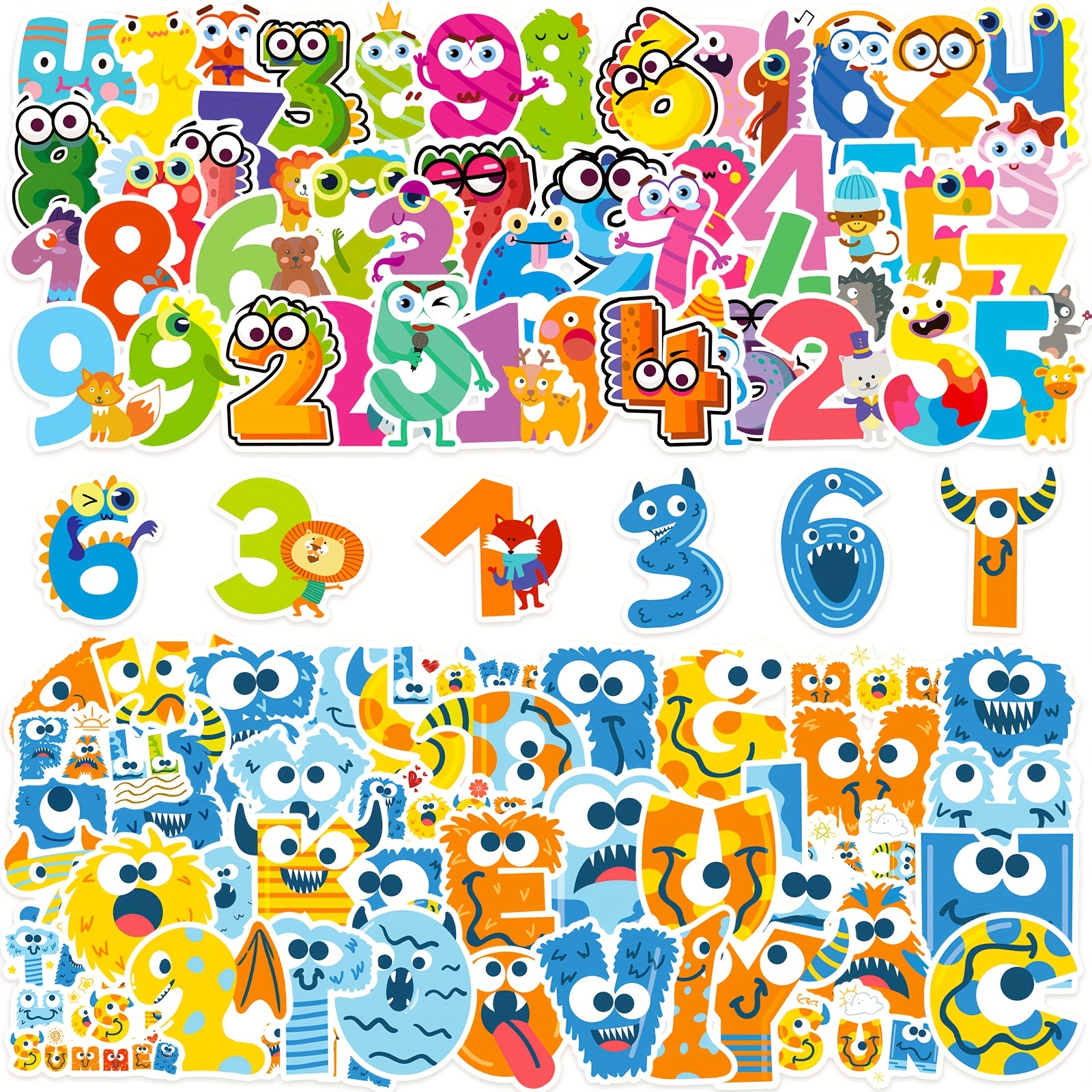  100Pcs Alphabet Letter Stickers, Waterproof Stickers