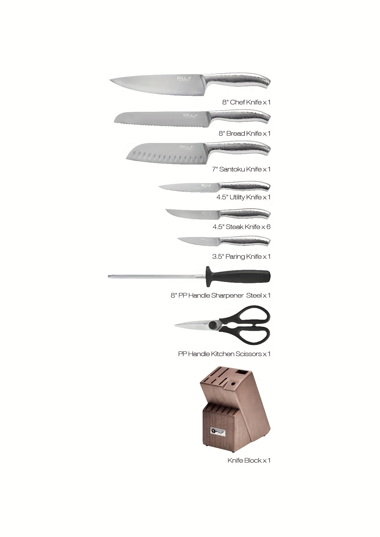 Kitchen Knife Set Main Kitchen Knife Bread Knife Sande Knife - Temu