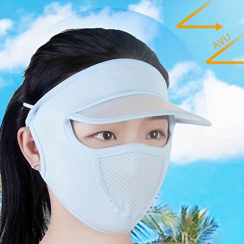 Stay Protected In Style: Sunscreen Full Face Mask Uv - Temu Canada