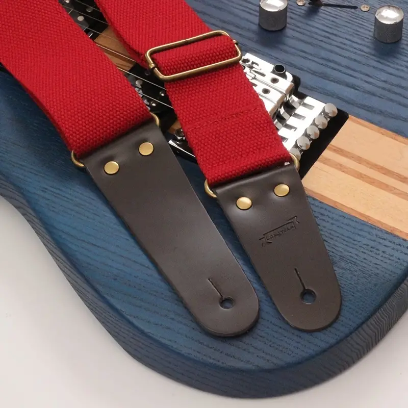 New Product Creative Guitar Strap Set Simple Folk Wooden - Temu