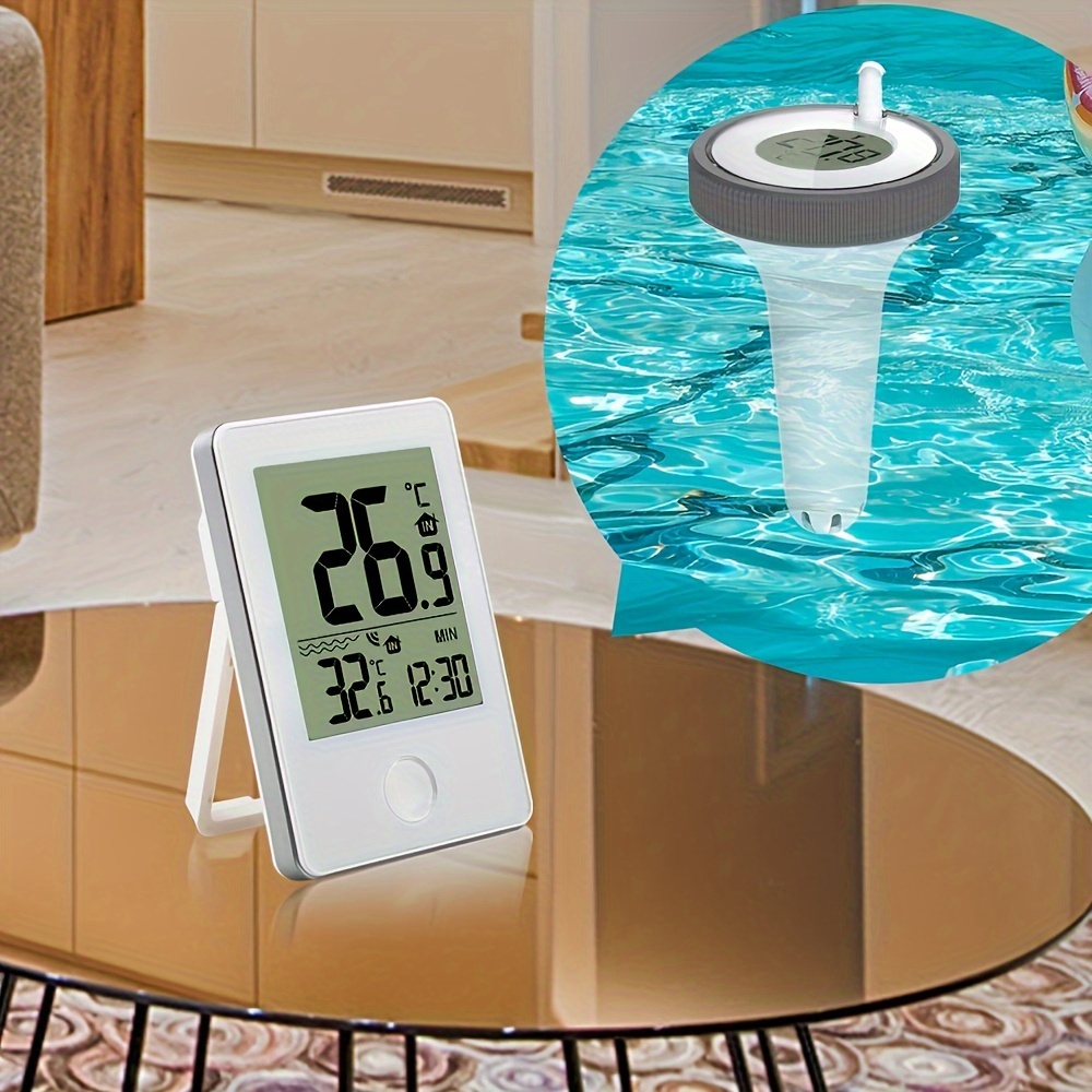 Floating Pool Thermometer, Swimming Pool Thermometer with String, Floating  Water Thermometer for Swimming Pool, Bath Water, Spas, Hot Tubs, Aquariums  & Ponds 