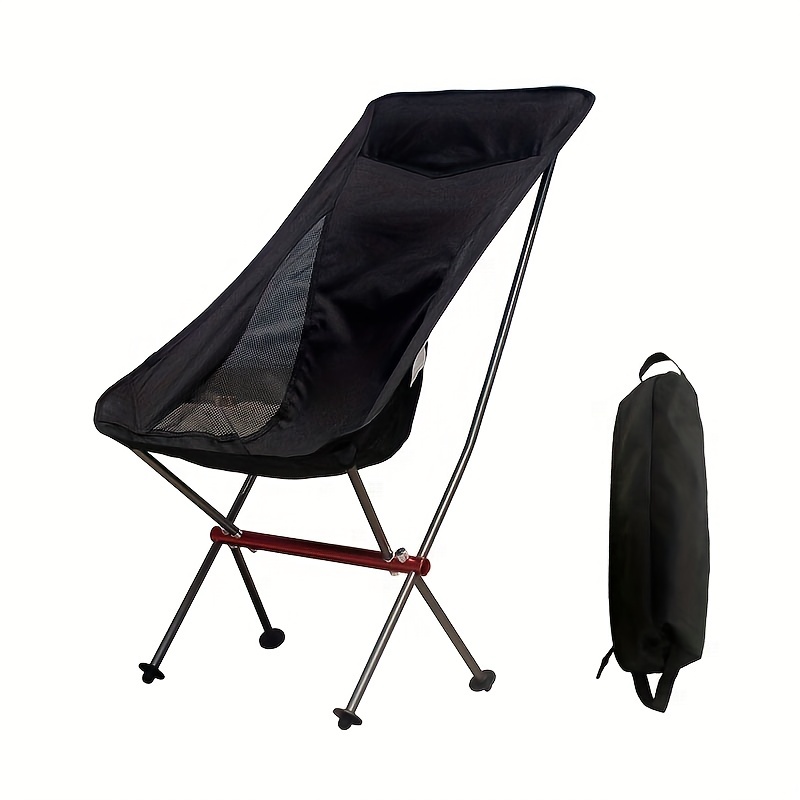 Portable Folding Camping Chair Lightweight Collapsible Chair - Temu Poland
