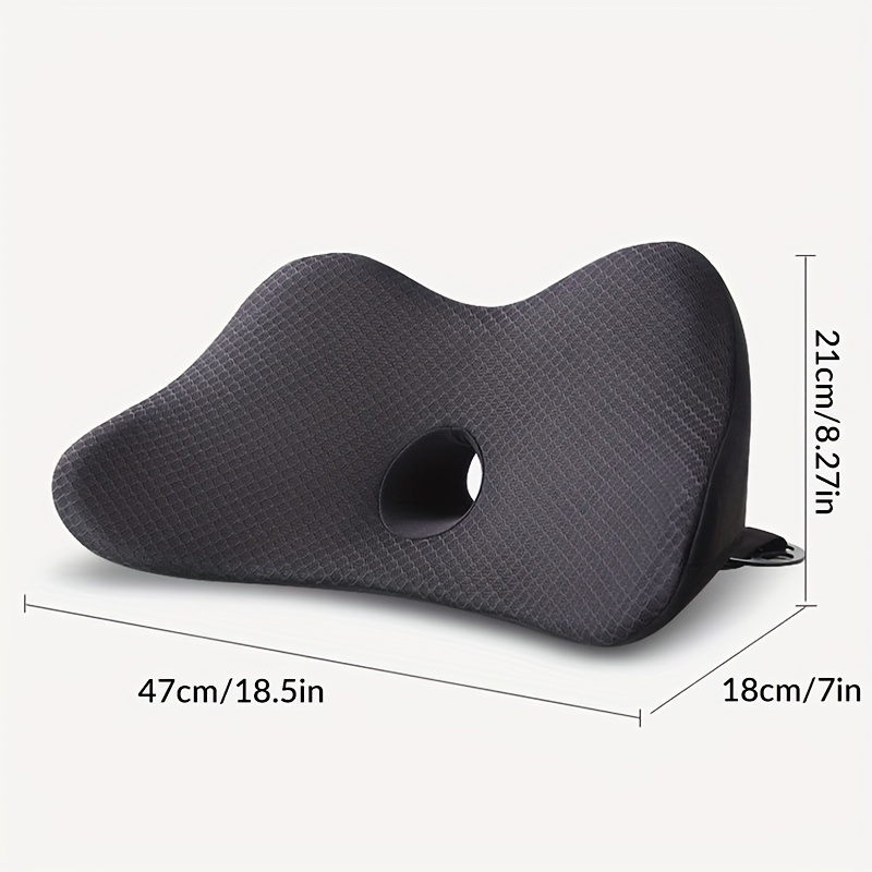 Car Seat Cushion, Car Memory Foam Cushion, Lumbar Support Pillow Cushion To  Relieve Sciatic Nerve And Low Back Pain For Car Seats - Temu