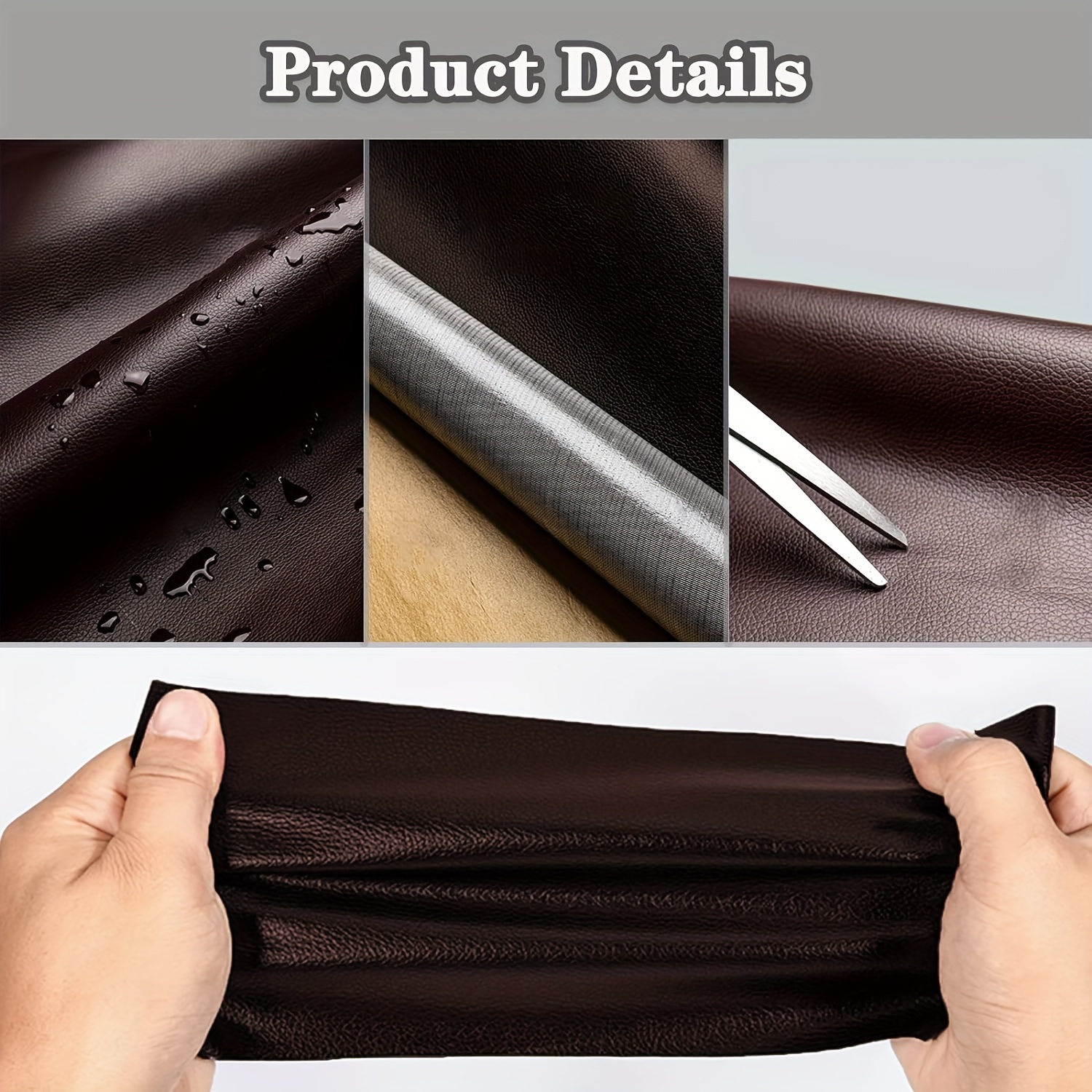Leather Repair Patch,dark Brown, Leather Repair Tape For Furniture, Large  Leather Patches For Furniture, Leather Repair Kit For Couch, Car Seat,  Motorcycle Seat - Temu