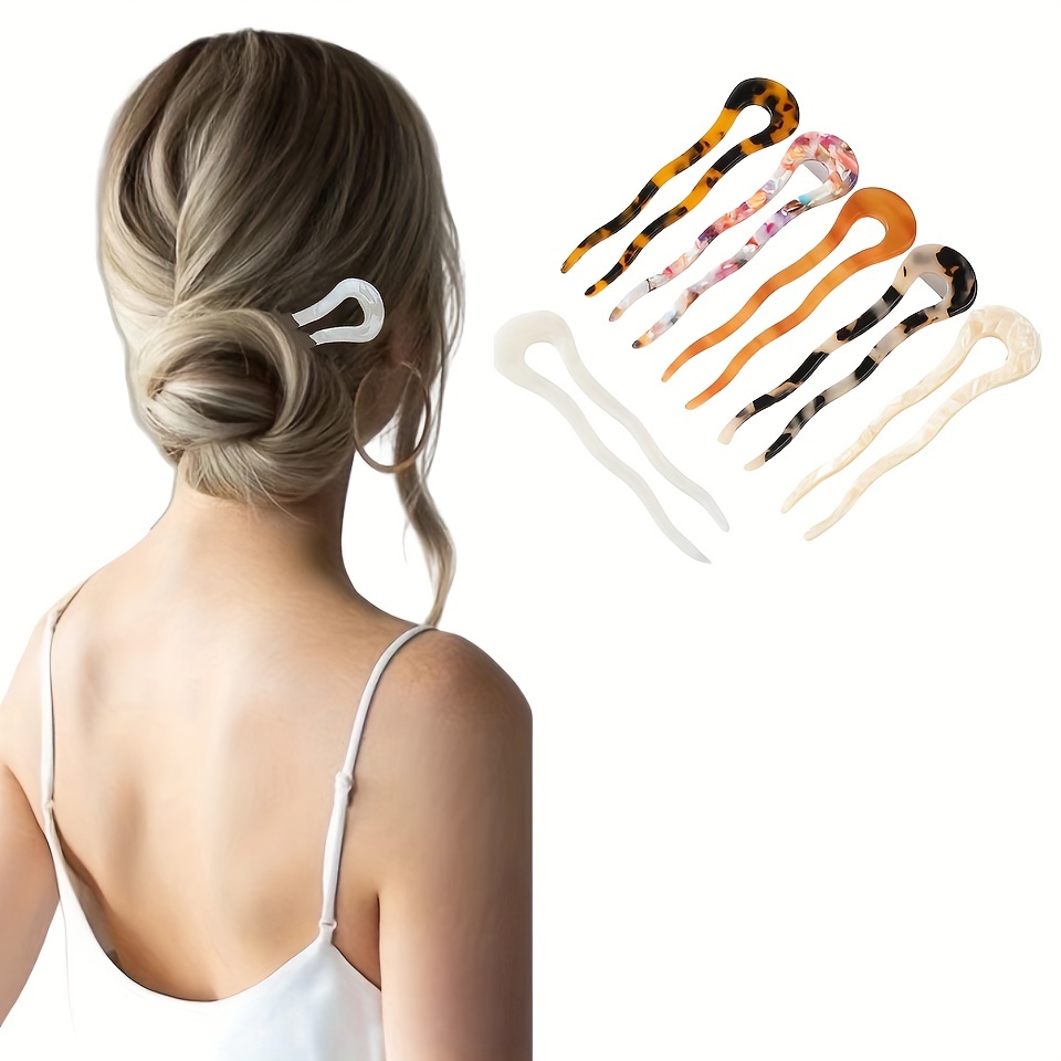Waved U shaped Hairpins Stylish Hair Clips And Barrettes For - Temu