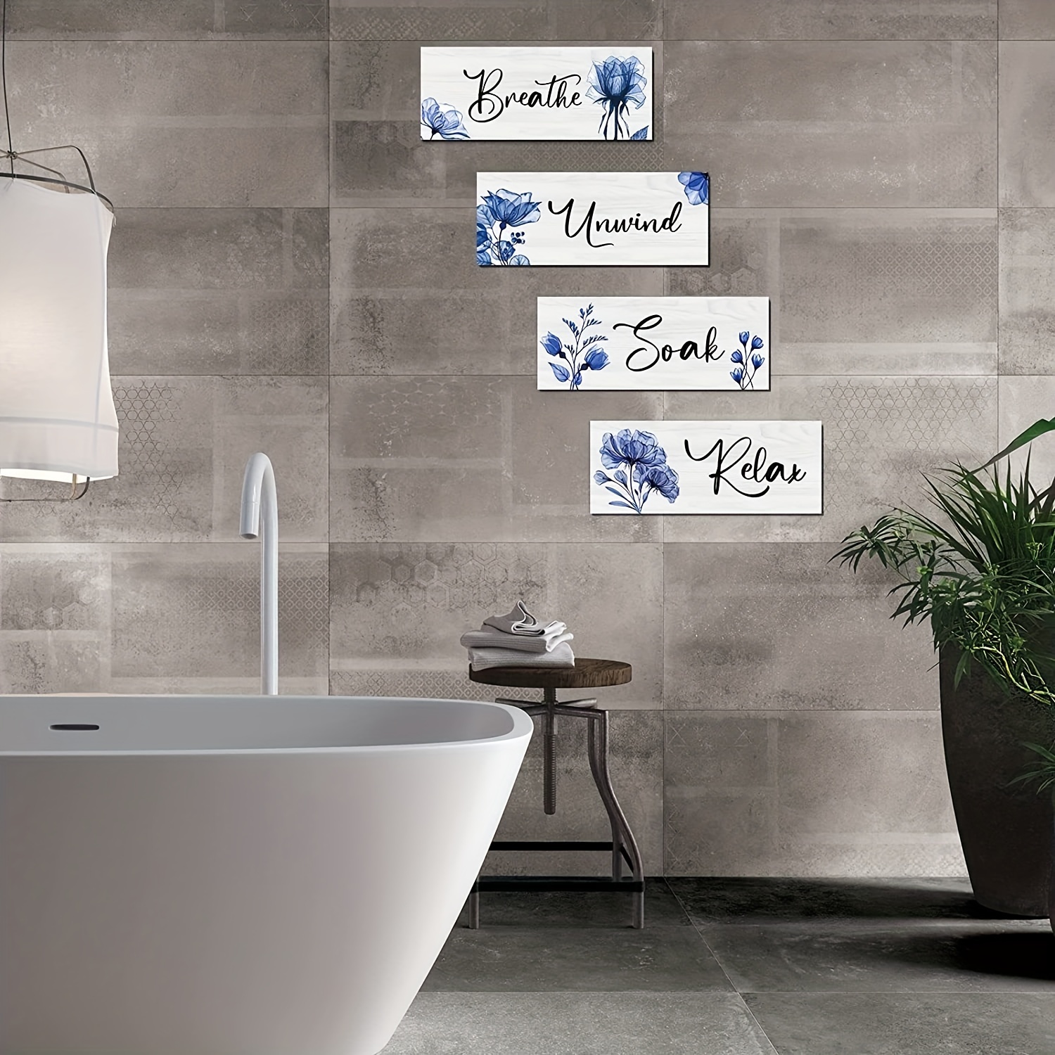 3D Relax Soak Unwind sign, Wood Bathroom sign, farmhouse bathroom deco –  TJS CUSTOM DESIGN AND DECOR