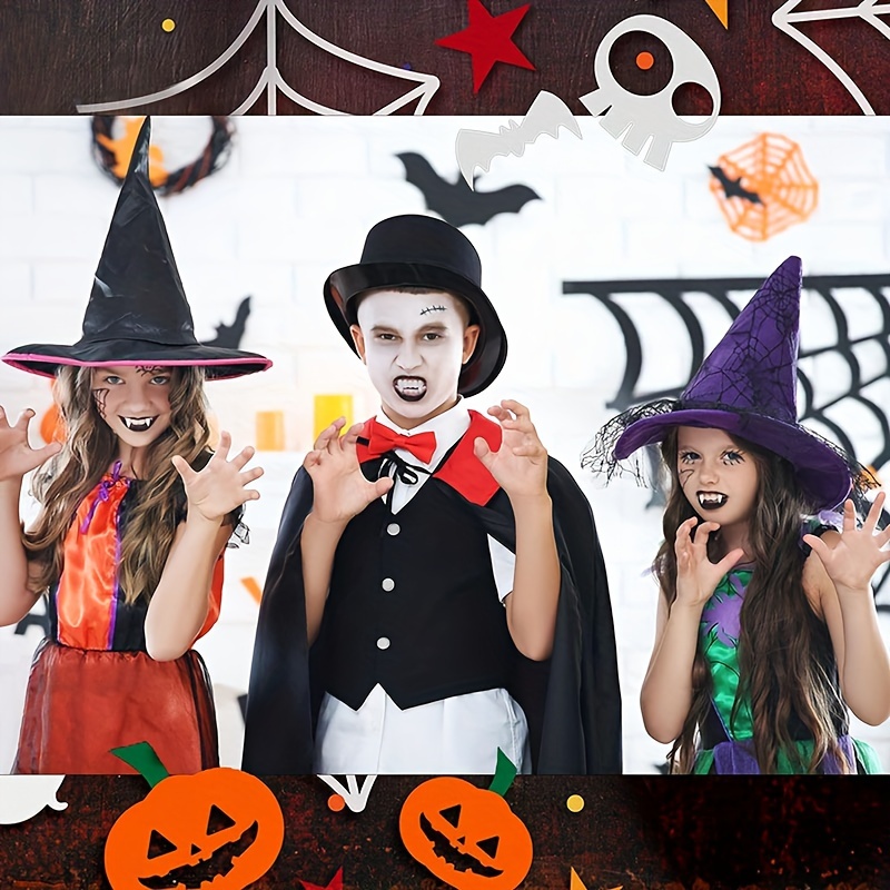 4 Größe Vampir Zähne Zähne Zahnersatz Requisiten Halloween Kostüm  Requisiten Party liefert Urlaub DIY Dekorationen Horror