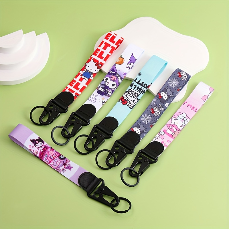 Anime Pattern Id Badge Holder Keychain Cute - Temu