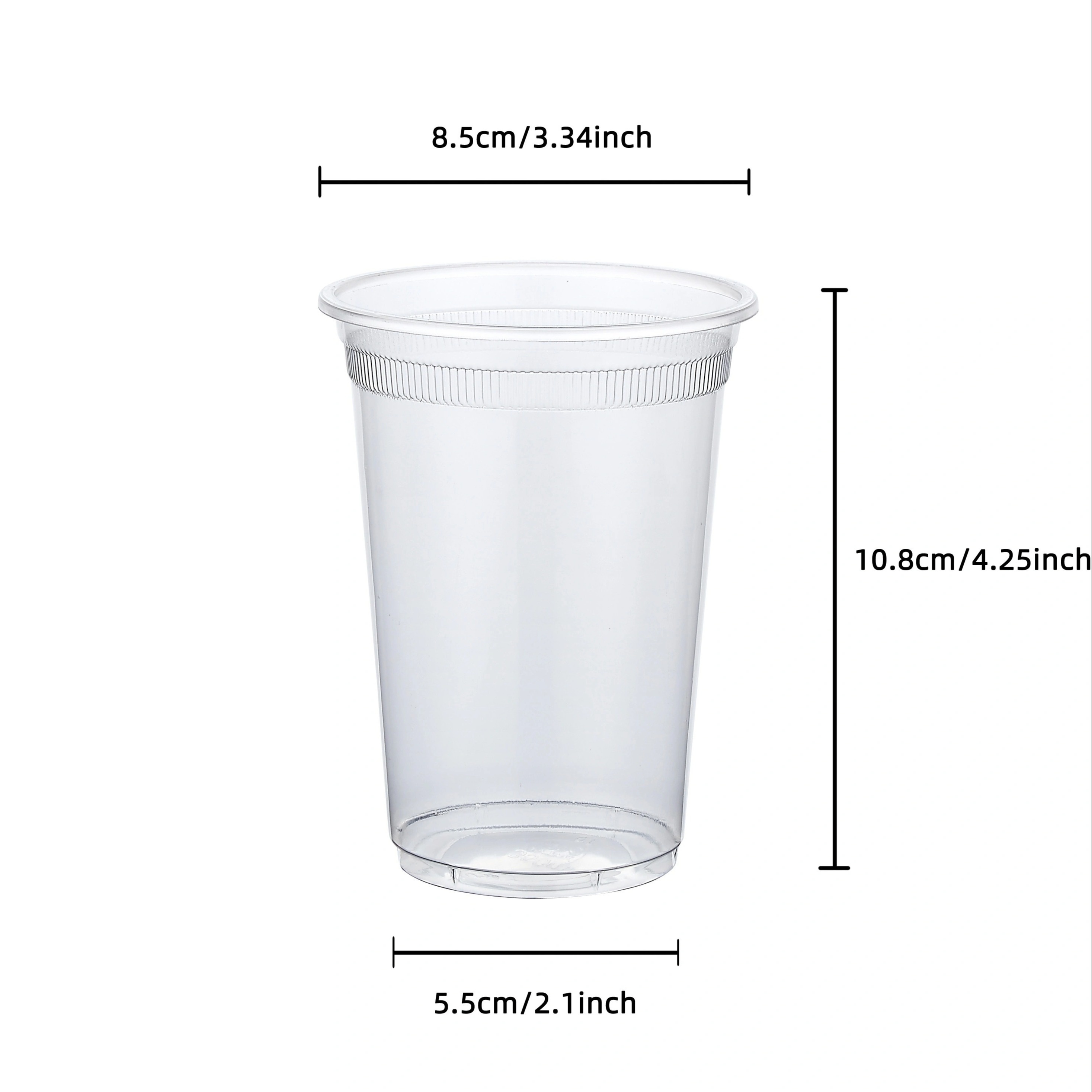 Great Value Everyday Disposable Plastic Cups, Clear, 9 oz, 100 Count