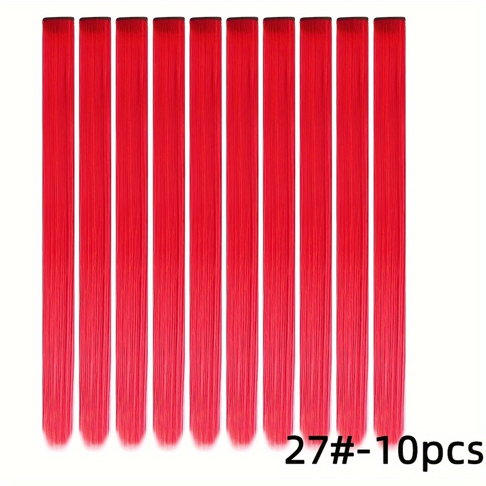 Clip In Hair Extensions Synthetic One Clip In Hairpiece Heat Temu New