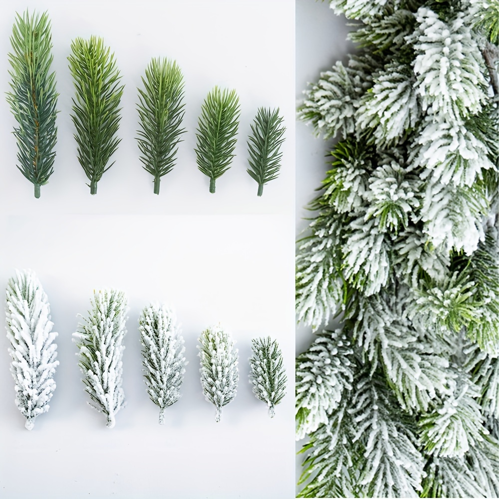 10/20pcs Artificial Plants Pine Branches Christmas Decoration Pine