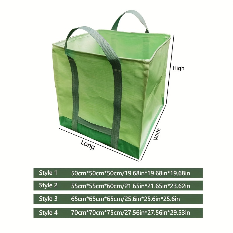 Garden Leaf Bag Reusable Garden Waste Bags 2 in 1 Garbage Bag