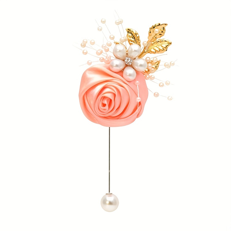 

Stylish Brooch Dainty Rose Design Multi Colors For U To Choose Pick 1 U Prefer Perfect Corsage/ Dress/ Suit Decor