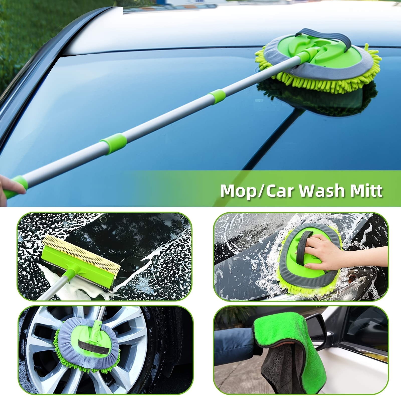 5Pcs Car Windshield Cleaning Brush Microfiber Car Window Cleaner