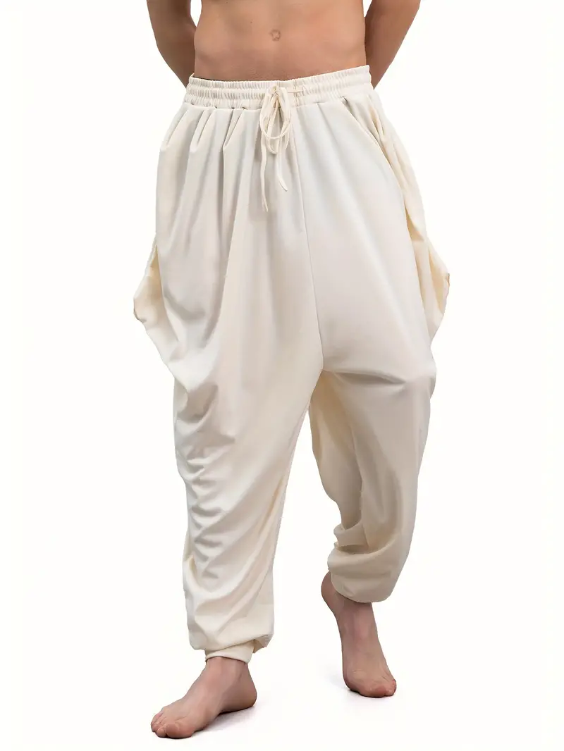 Plus Size Summer Harem Pants Men Short Joggers Chinese Style Calf-Length  Casual Baggy Pants Male Capris Trousers 8XL