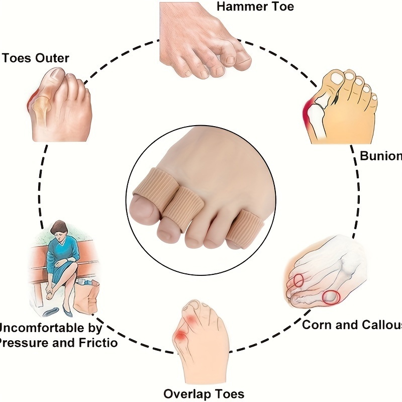 Soft Toe Separators Anti Wear Finger Sleeve Corn And Callus Remover, Foot  Care Tool - Temu