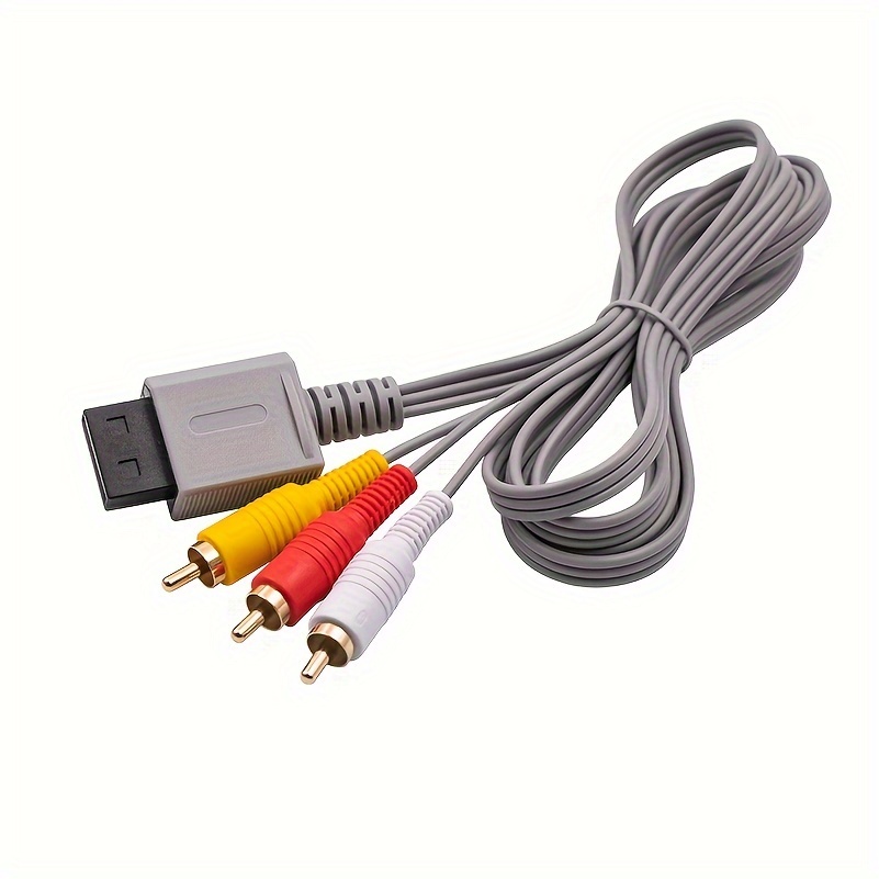 Wii Av Cable Wii Three-row Av Cable 70.87inch Gold-plated Av Head Wii Audio  Cable, Shop The Latest Trends