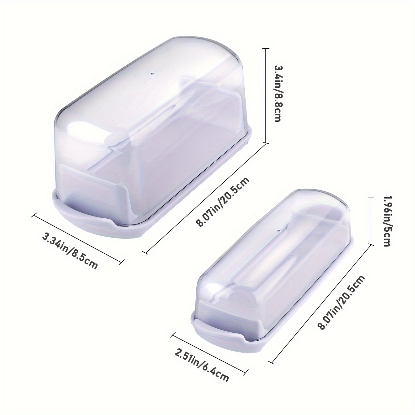 Butter Dishes Servers Butter Dish With Transparent - Temu