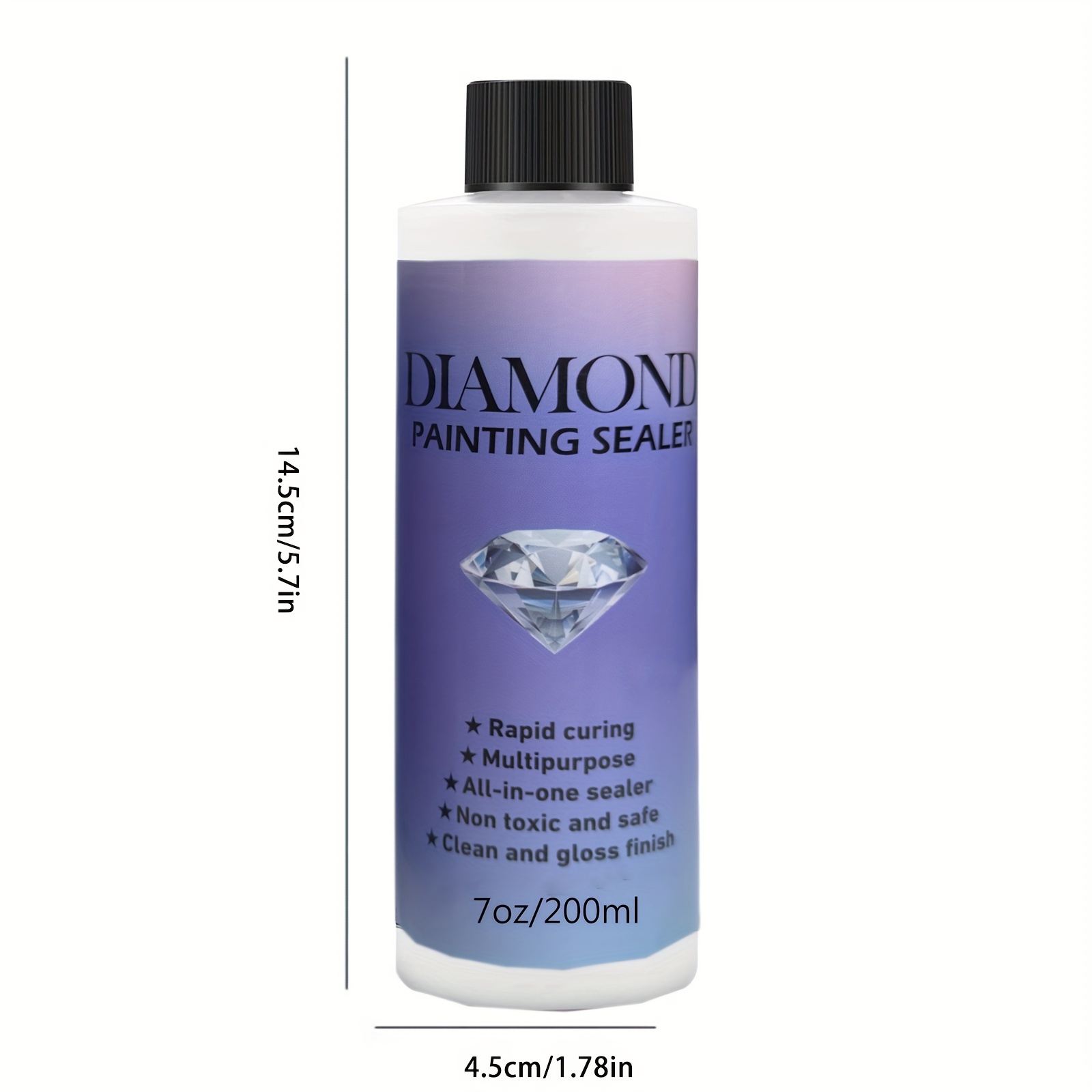 Updated Diamond Painting Sealer 200ML With Silicone Brush, 5D