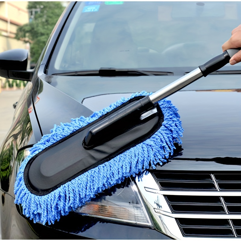 3 in 1 Car Window Cleaner Brush Kit Windshield Wiper Microfiber Brush Auto  Wash Tool With Long Handle Car Cleaning Accessories