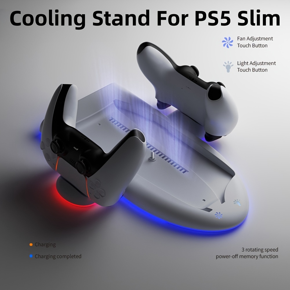 Soporte De Carga Para NEW PS5 Slim Con Ventilador De - Temu