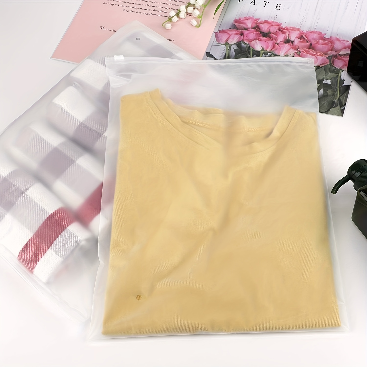 Sealing Storage Bag Shirt Packaging Bags Set Sealed - Temu