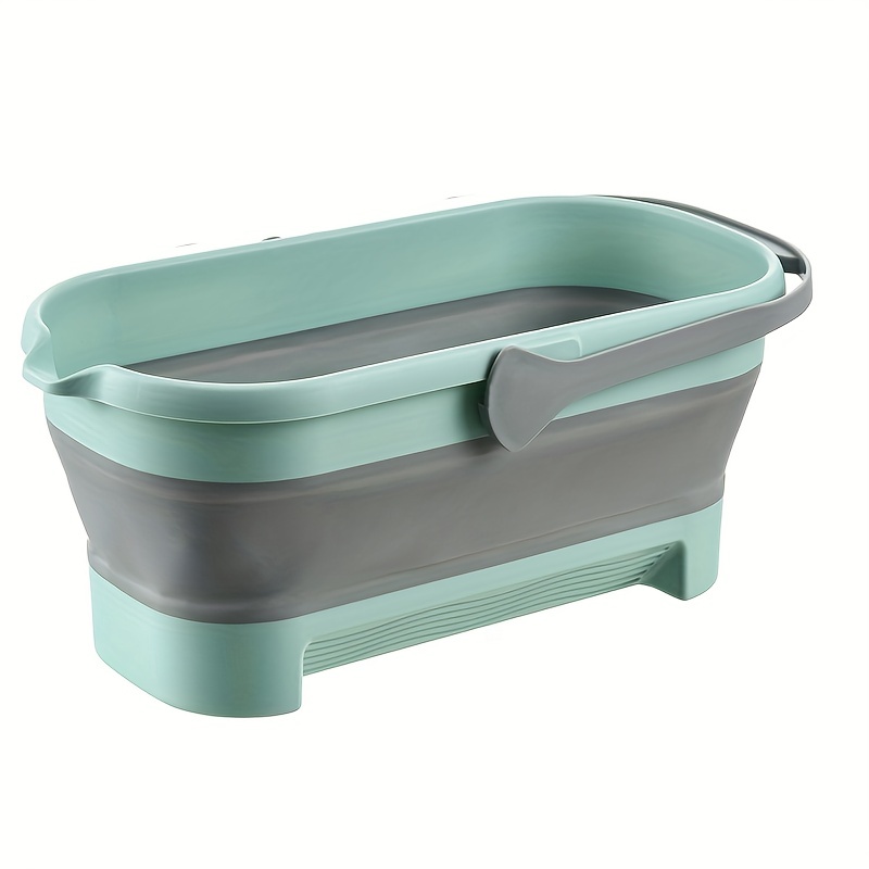 Mopping Bucket, Rectangular Water Bucket with Portable Handle, Collapsible  Mop Bucket, Multi-Purpose Handy Basket,Mop Water Tub,Camping Bucket,Folding