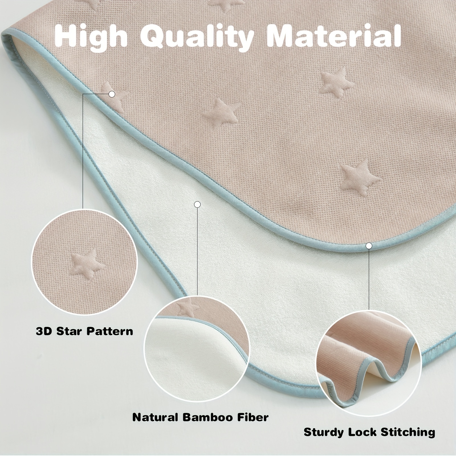 Waterproof Incontinence Bed Pads Washable Reusable Bed - Temu