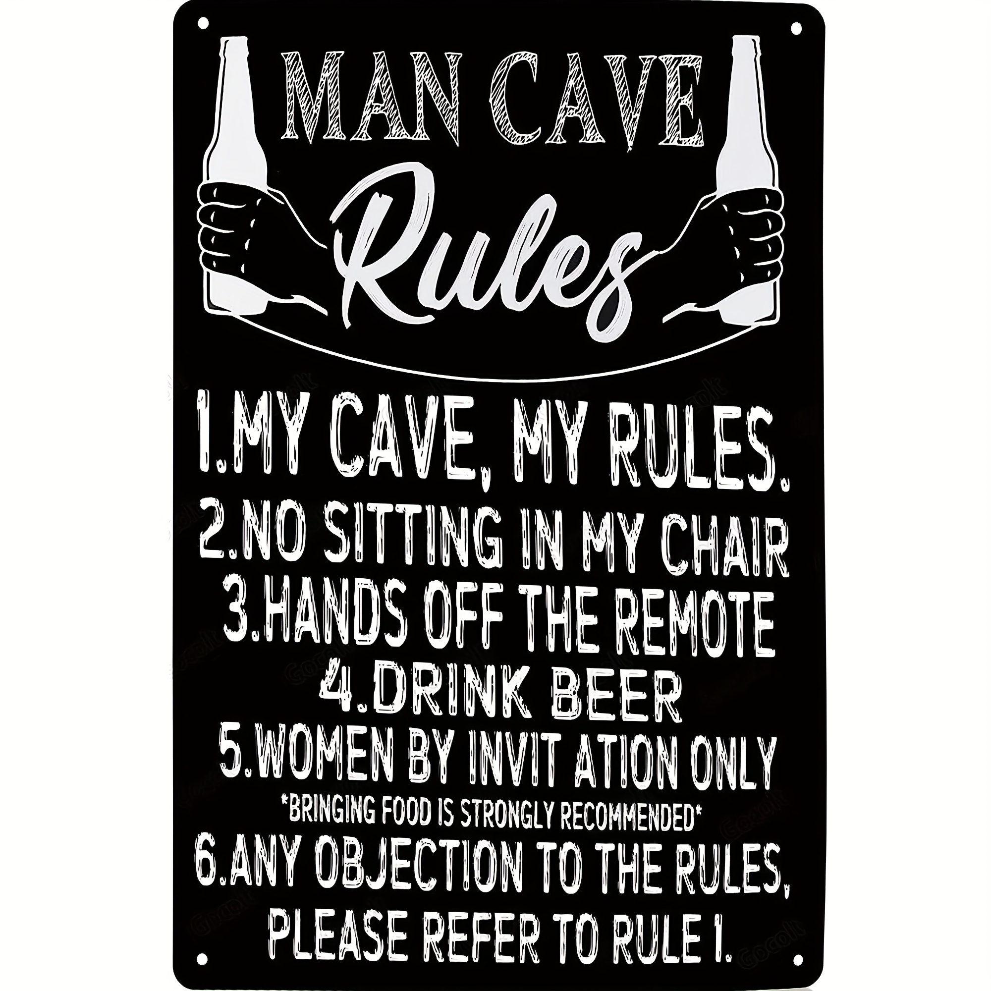 1pc Garage Sign, Man Cave Tool Shed Decor, Gifts For Men, Dad, 12x8 Inches  Aluminum Metal Sign