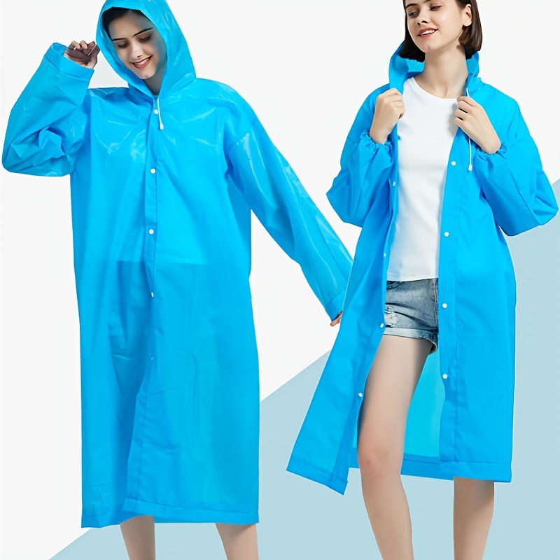 Chubasquero Sola Pieza Mujer Poncho Lluvia Integrado Cuerpo - Temu Spain