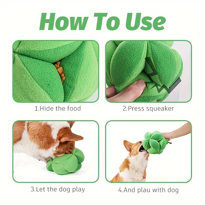 Pet Broccoli Educational Food Leakage And Sniffing Toy