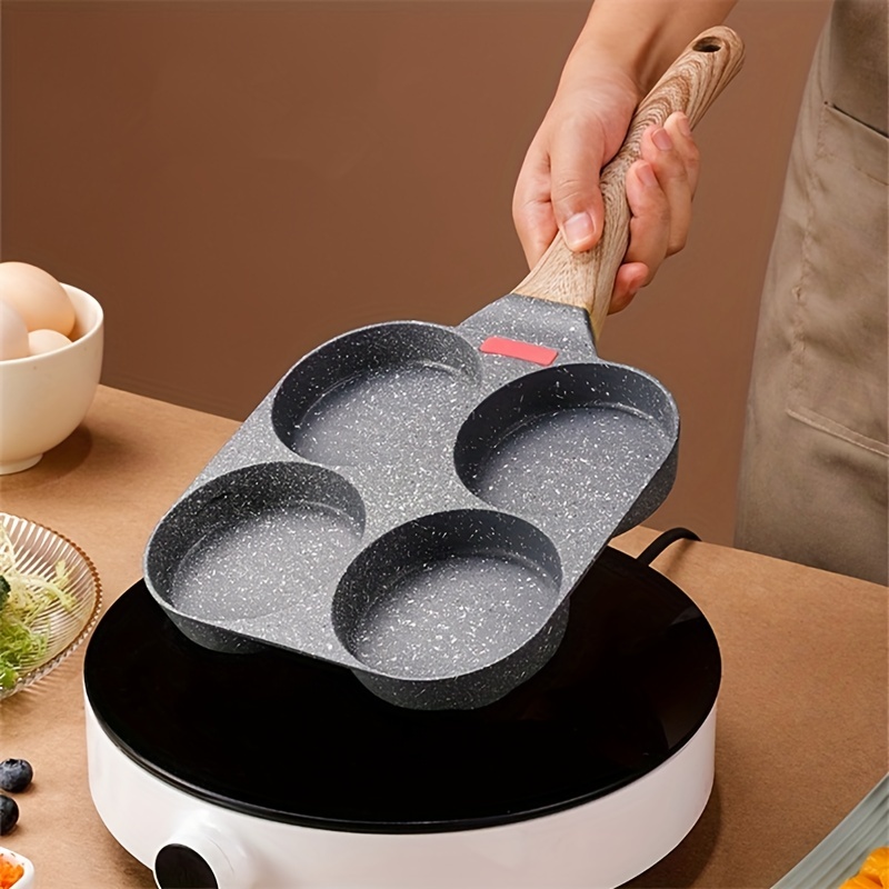 4-Cup Nonstick Egg Frying Pan With Lid, Fried Egg Pan, Omelette