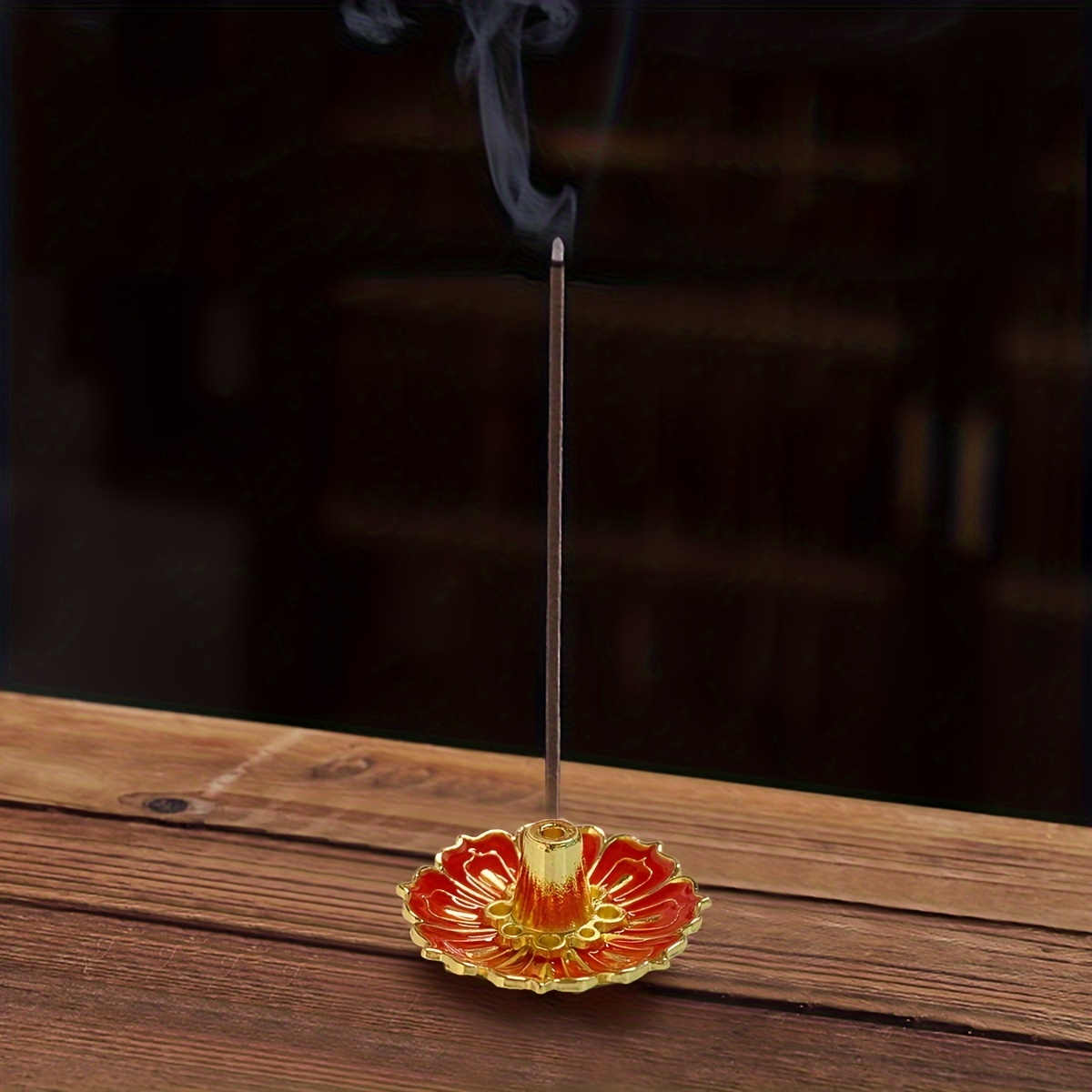 Incense Burner Lotus Chinese, Copper Lotus Incense Burner