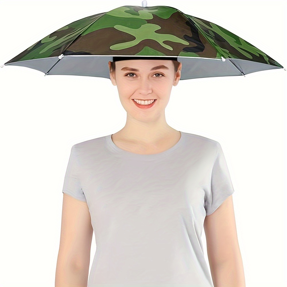 Umbrella Hat Suitable Camping Fishing Umbrella Hat Elastic - Temu