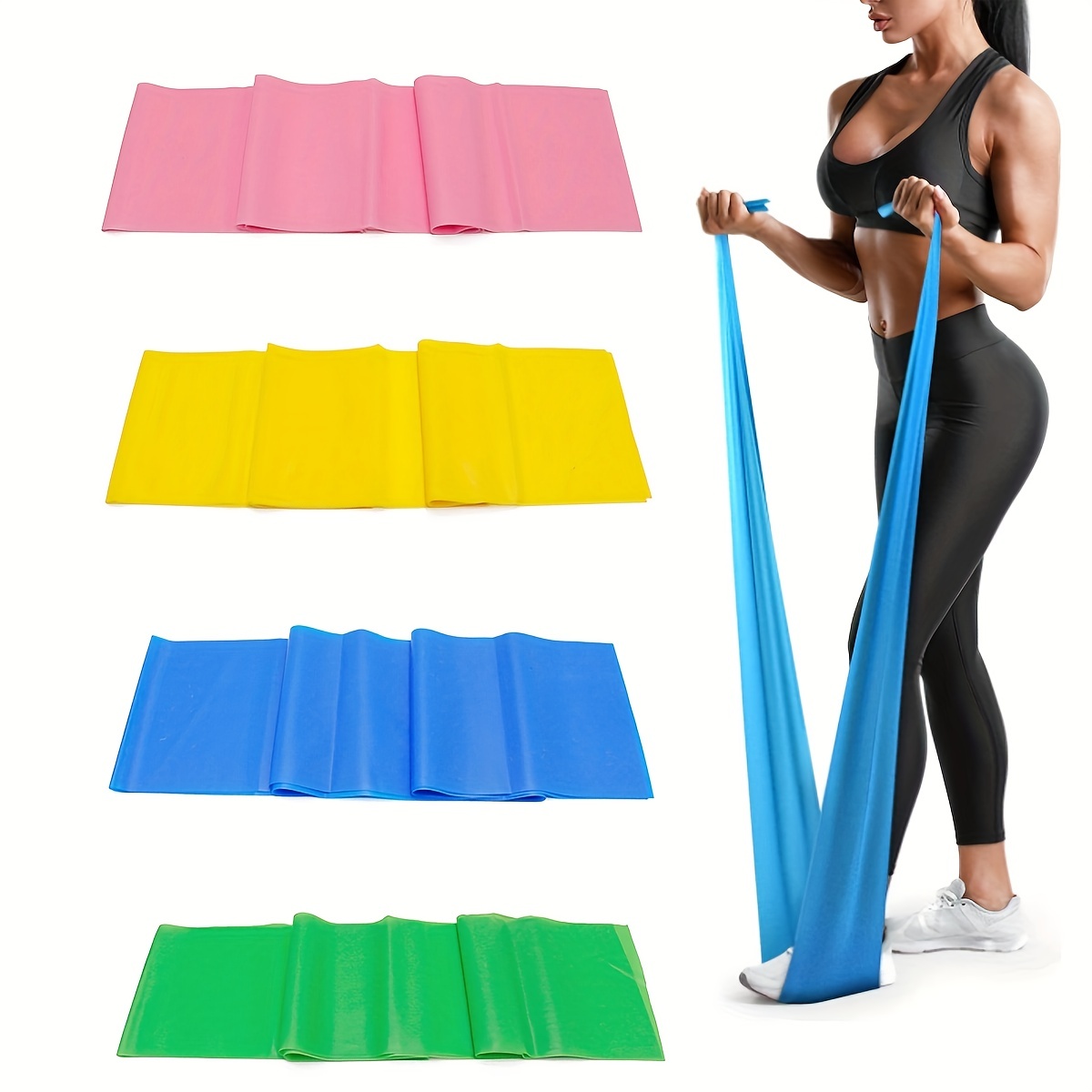 Workout Pilates Workout Latex Elastic Resistance Band Gym - Temu Canada