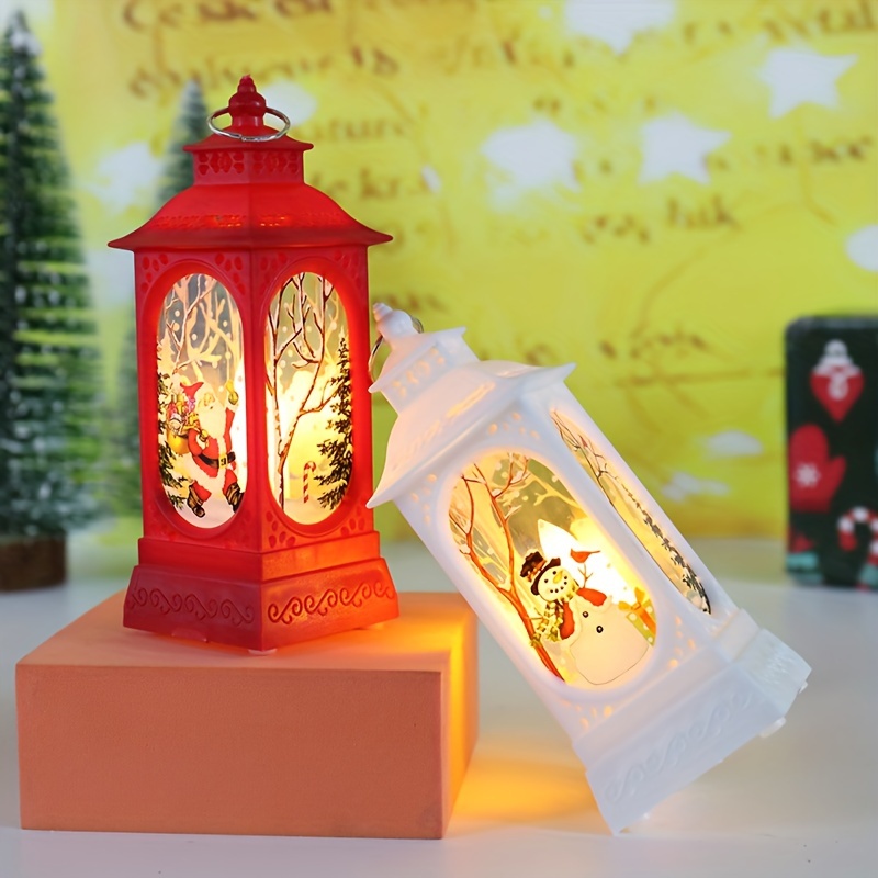 3 Pcs Noël Flamme Lanterne LED Bougie Lumières Décorations