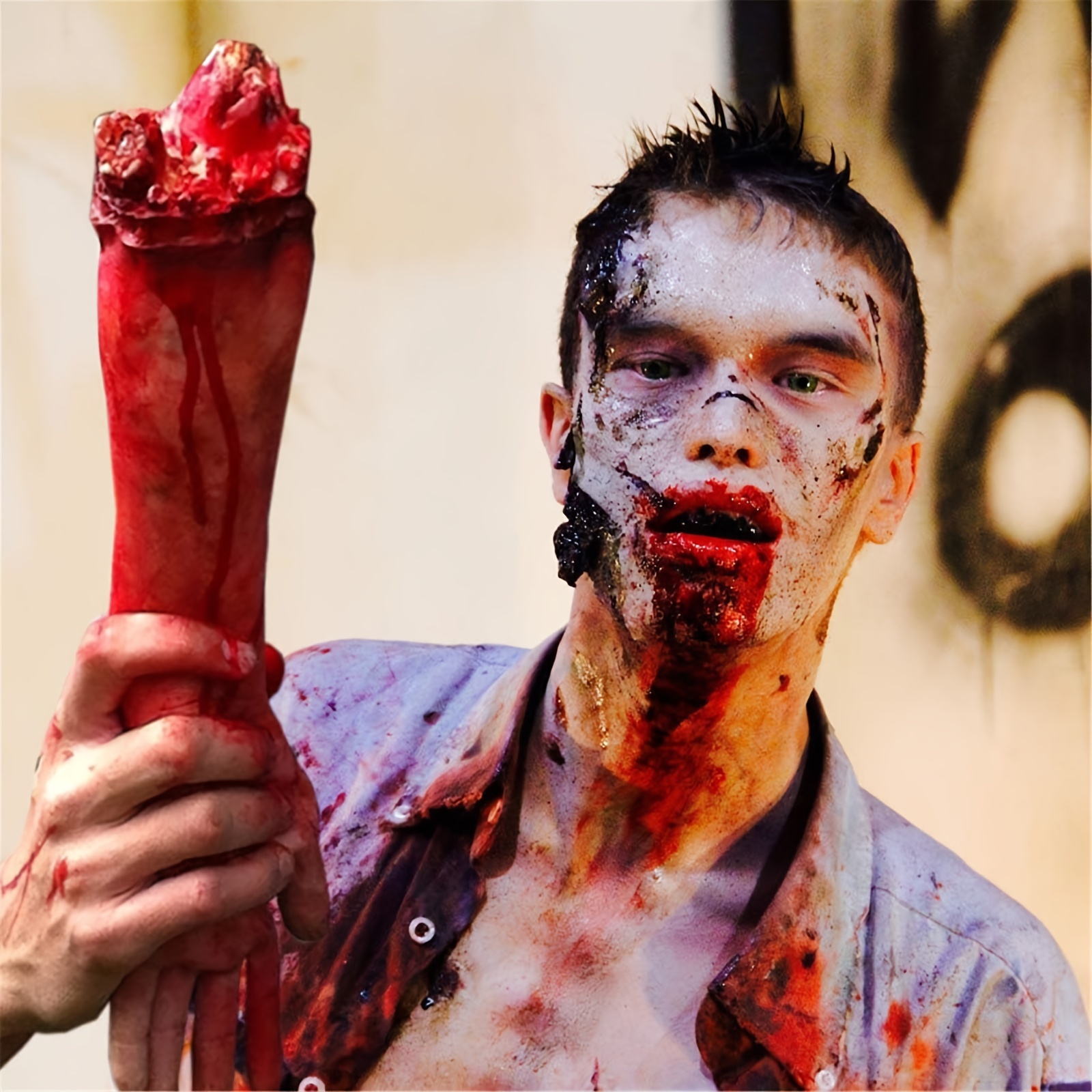 Halloween Realistic Fake Blood Zombie Accessory Cosplay Party Fake  Props,1pc 