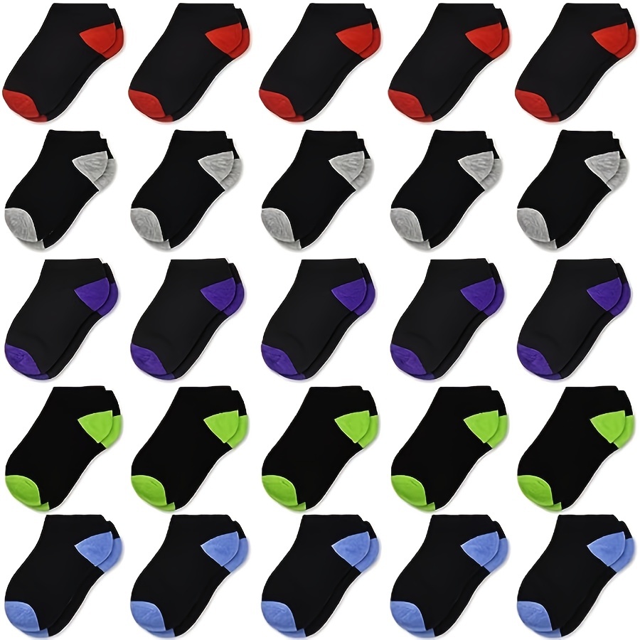 Calcetines invisibles para mujer, 4/6 pares de calcetines invisibles  antideslizantes de corte bajo