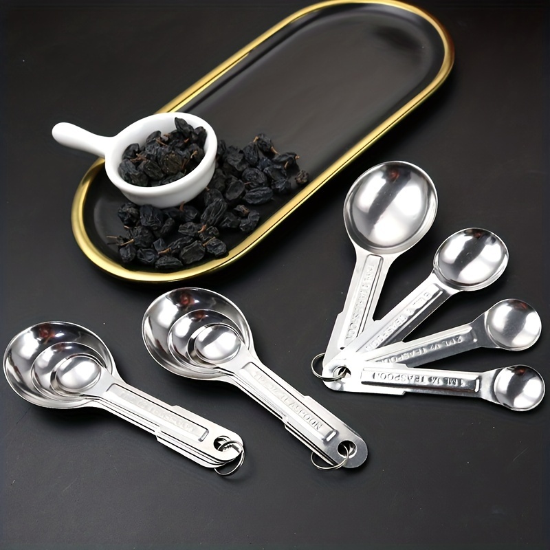 Measuring Spoons Set Stainless Steel Mini Measuring Spoons - Temu