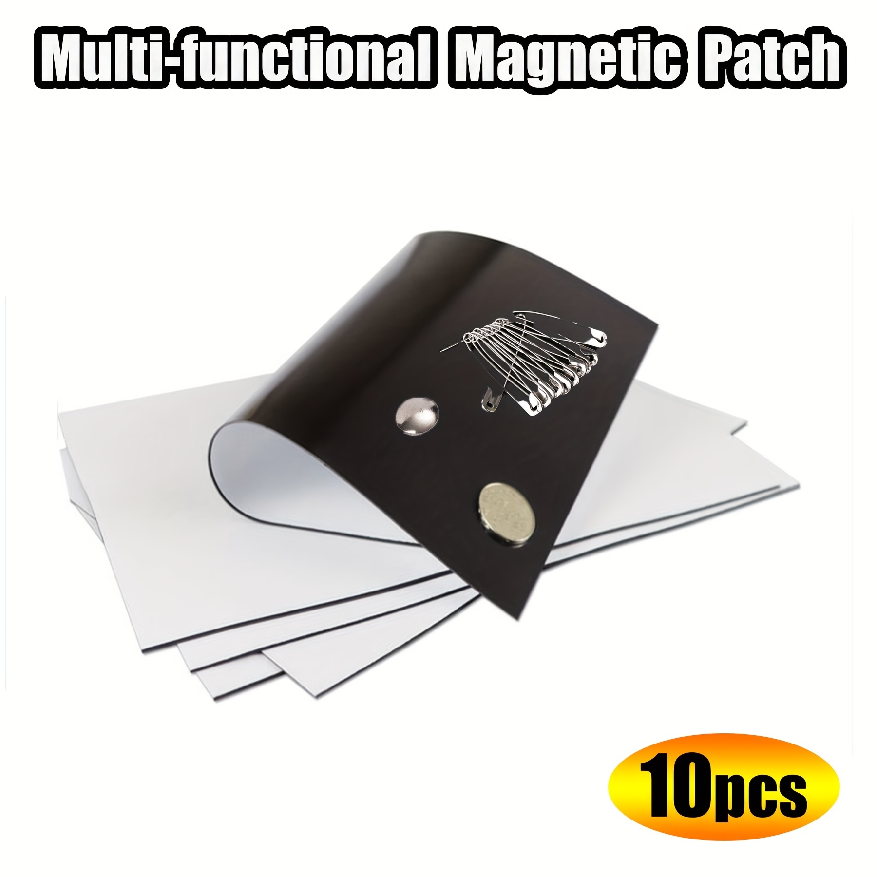 Self Adhesive Magnetic Squares flexible Sticky Magnets peel - Temu