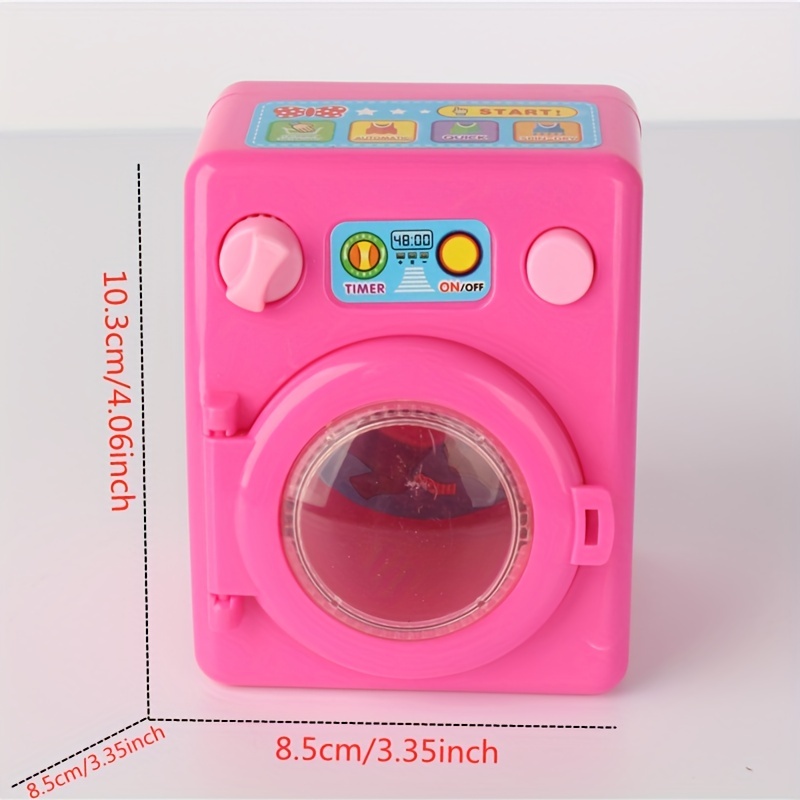  Mini lavadora eléctrica, juguete de simulación de dibujos  animados de los niños mini lavadora : Juguetes y Juegos