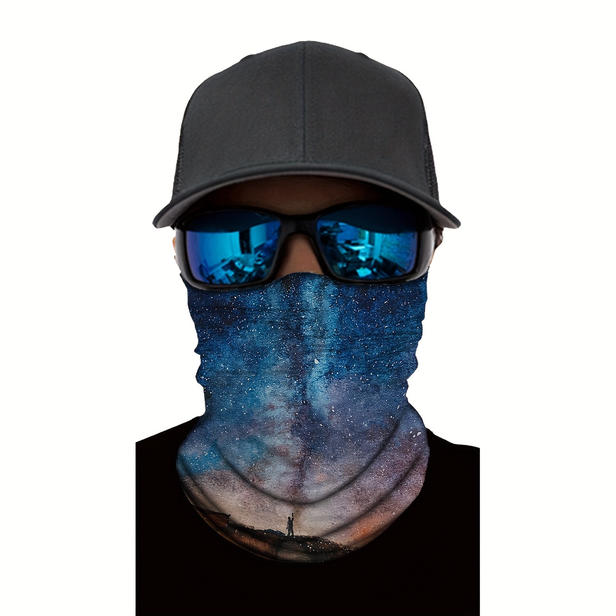 Breathable Face Mask Scarf Headwear Neck Gaiter Men - Temu