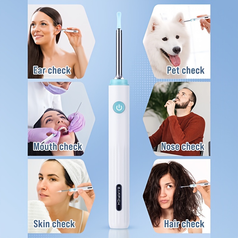 Xlife Ear Wax Removal Tool Wireless Ear Otoscope with 6 LED Lights Ear  Cleaner with Blue Kids Electric Toothbrush Earwax Remover for Kids Ear  Camera with 360-Degree Gyroscope for Smart Phones