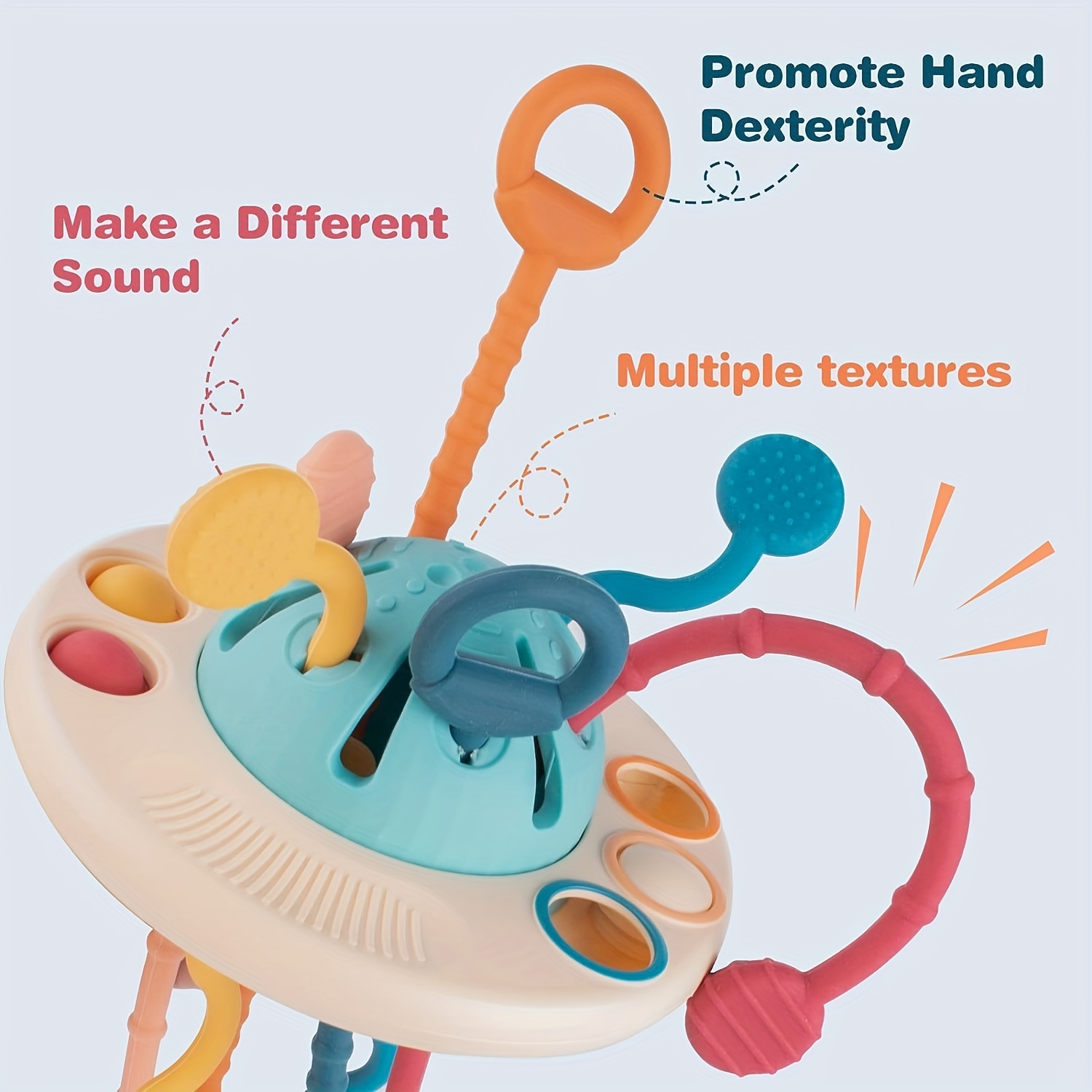 Jouet sensoriel en silicone Montessori pour bébé de 12 à 18 - Temu