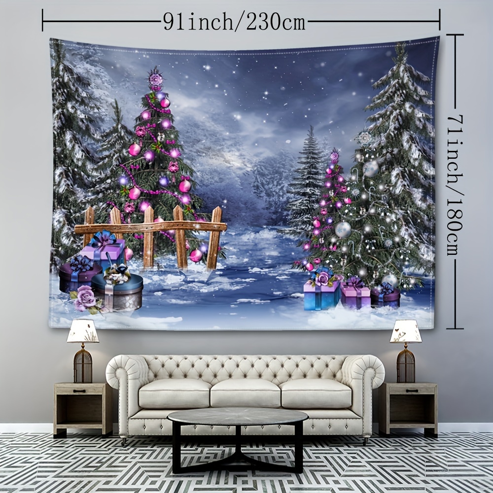 Christmas discount scene tapestry