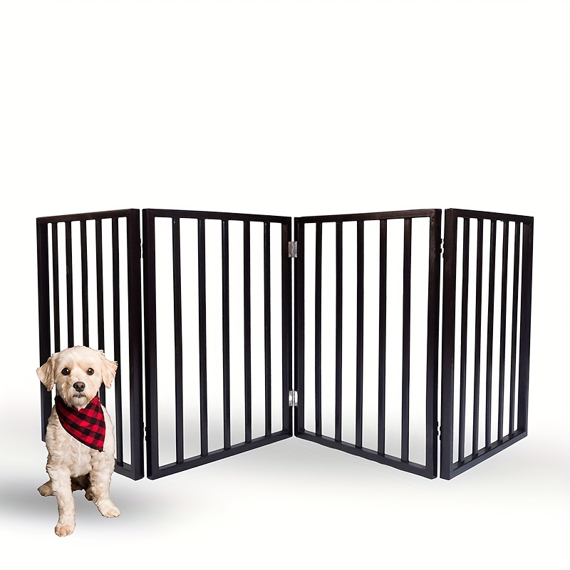 Valla Madera Pino Perros Puerta Plegable Perros Combinación - Temu Mexico