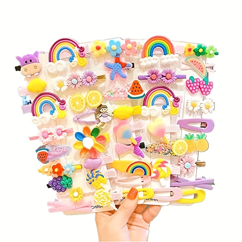 Candy Color Hair Clips Cute Hairpins - Temu