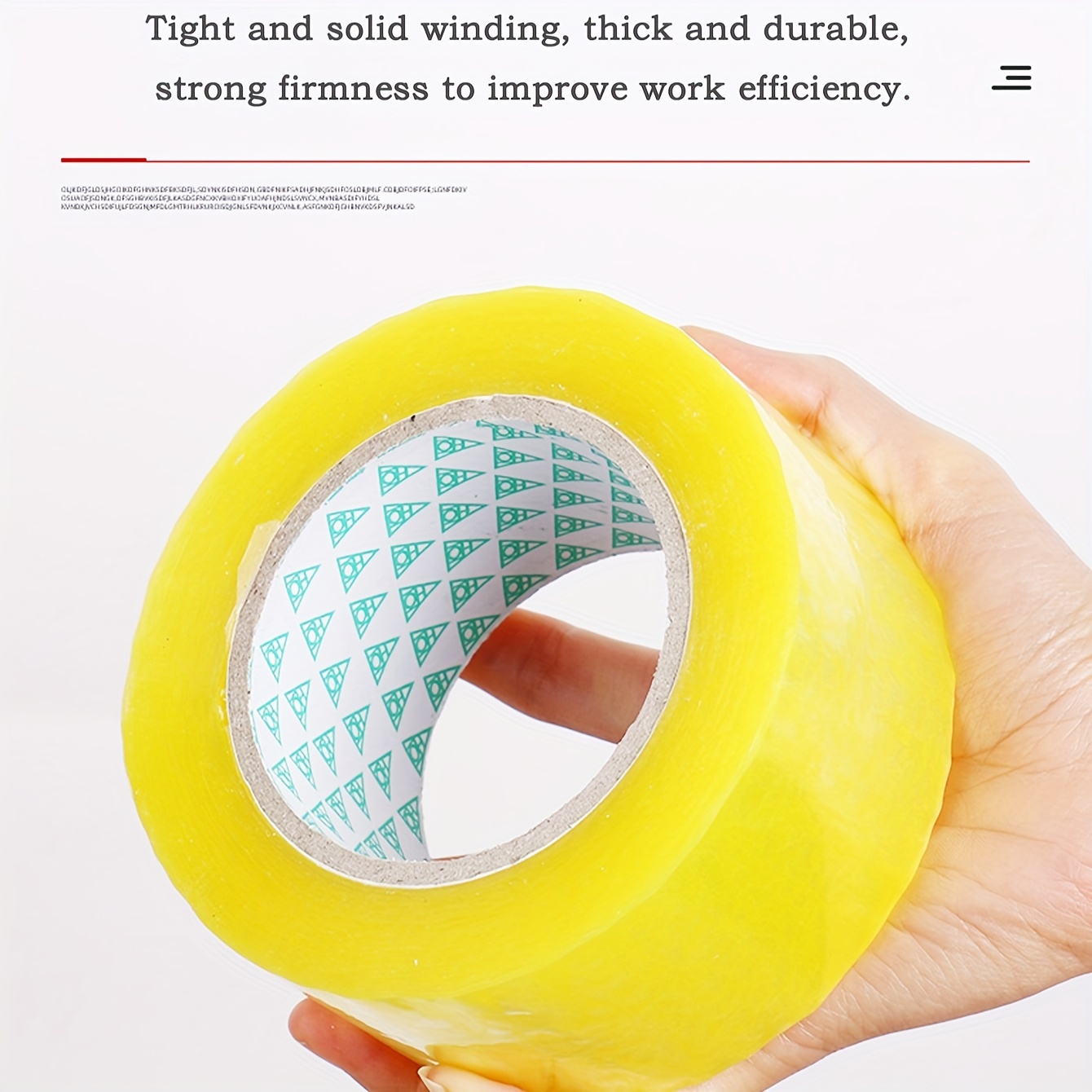 Deli EA35201 Transparent Tape Large Roll Wide Tape Express Packaging  Special Sealing Seal Widened Strong Tape