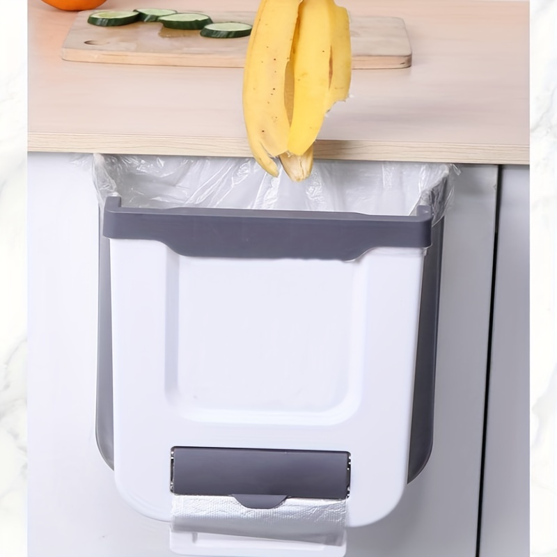 Garbage Can, Folding Trash Can For Kitchen Cabinet Door, Collapsible Waste  Bin, Reusable Rubbish Bin, Dustbin, Garbage Bin, Strong And Reliable, Easy  To Carry, Kitchen Accessories - Temu